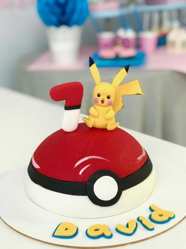Tarta personalizada "Pokemon Pikachu"
