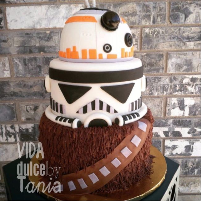Tarta star wars robots