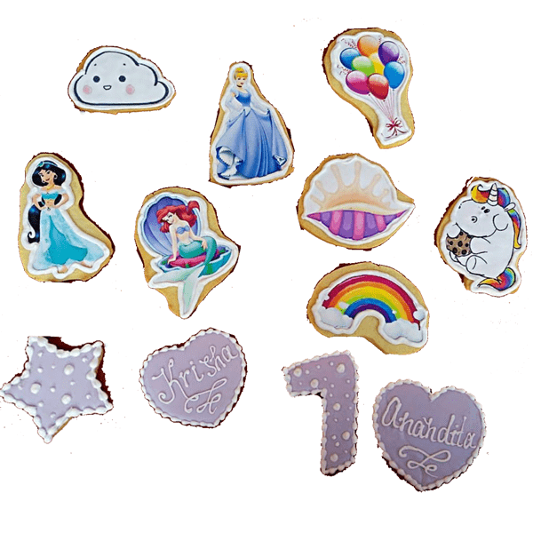 Galletas Personalizadas cumple años princesas