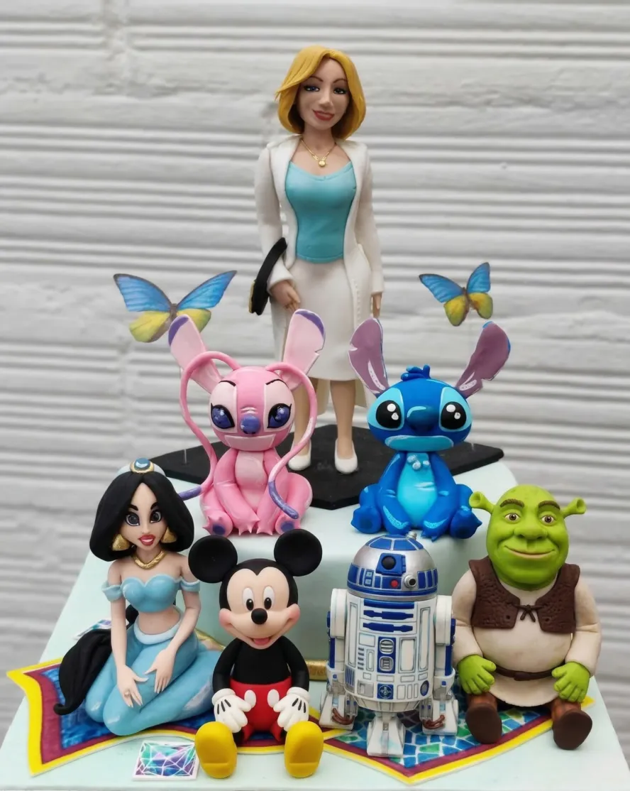 Figuras de azúcar 3D personalizadas comestibles hechas a mano en Madrid
