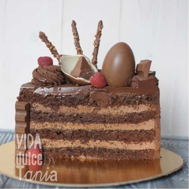 Tarta de Kinder y frutas del bosque Madrid