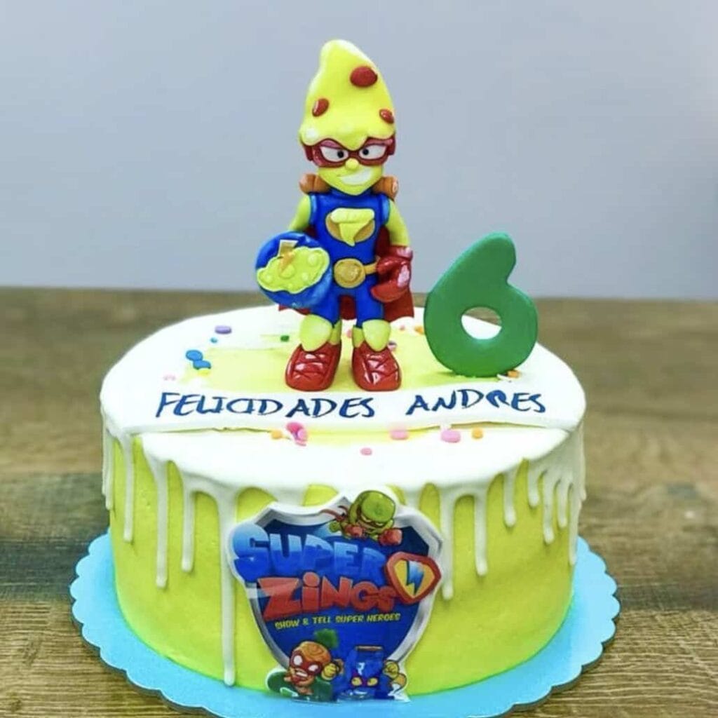 Tarta super zings amarilla
