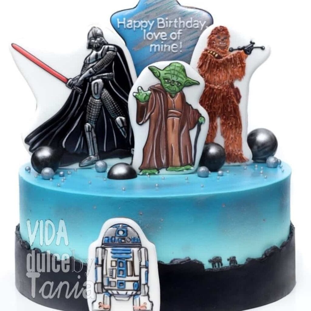 Tarta star wars fondant Madrid