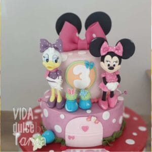 Tarta Mini Mouse con amigas