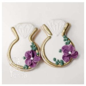 Anillo de compromiso de galleta