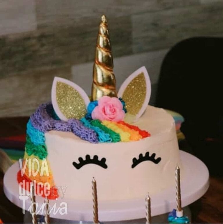 Tarta Unicornio Arco Iris Madrid