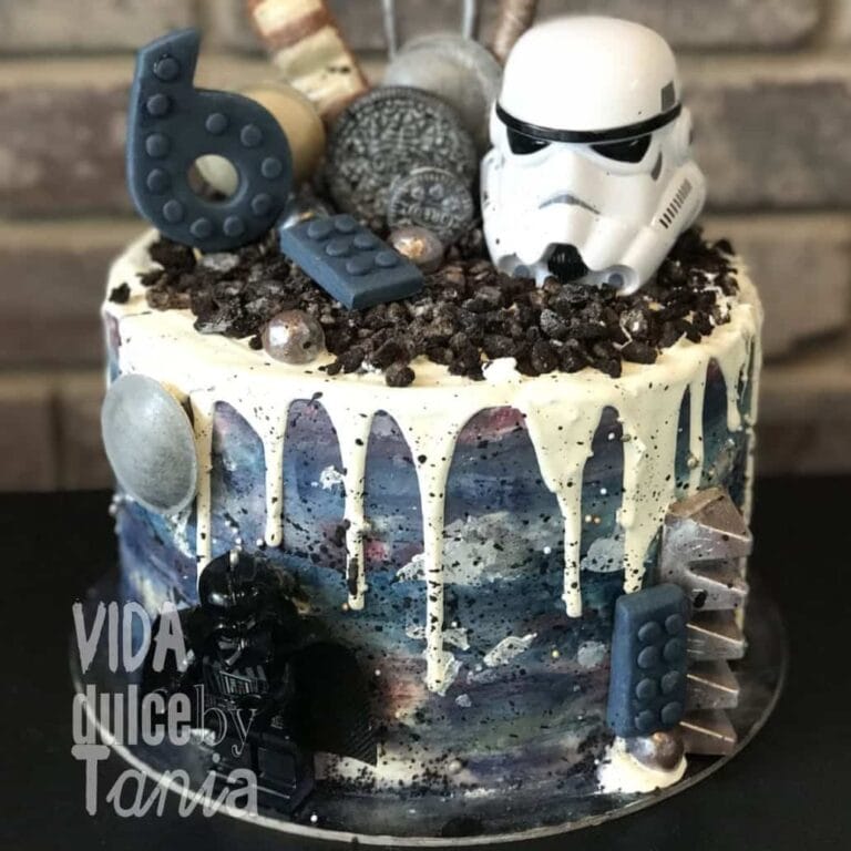 Tarta star wars clones cumpleaños Madrid