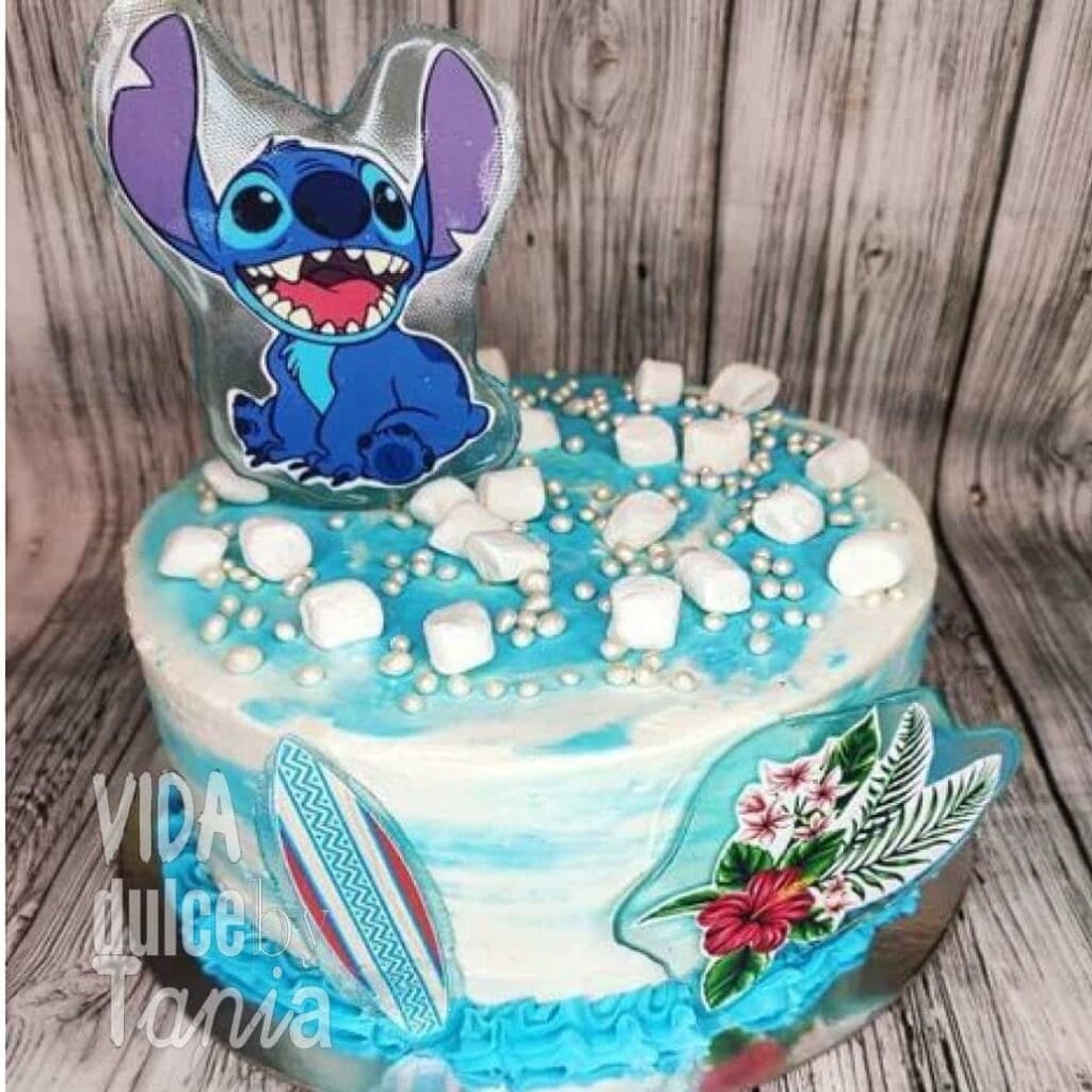 Tarta Lilo y Stich sobre la nuve Madrid