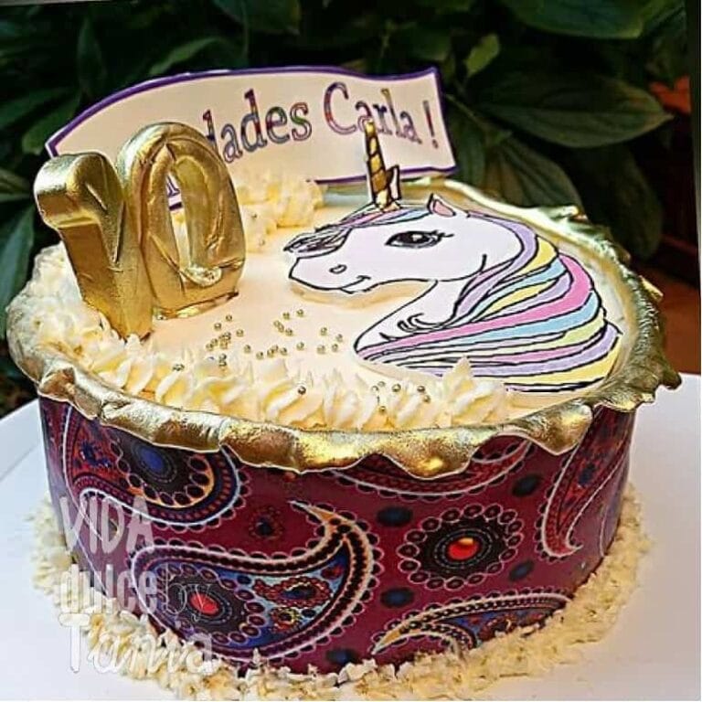Tarta Unicornio de crema Madrid