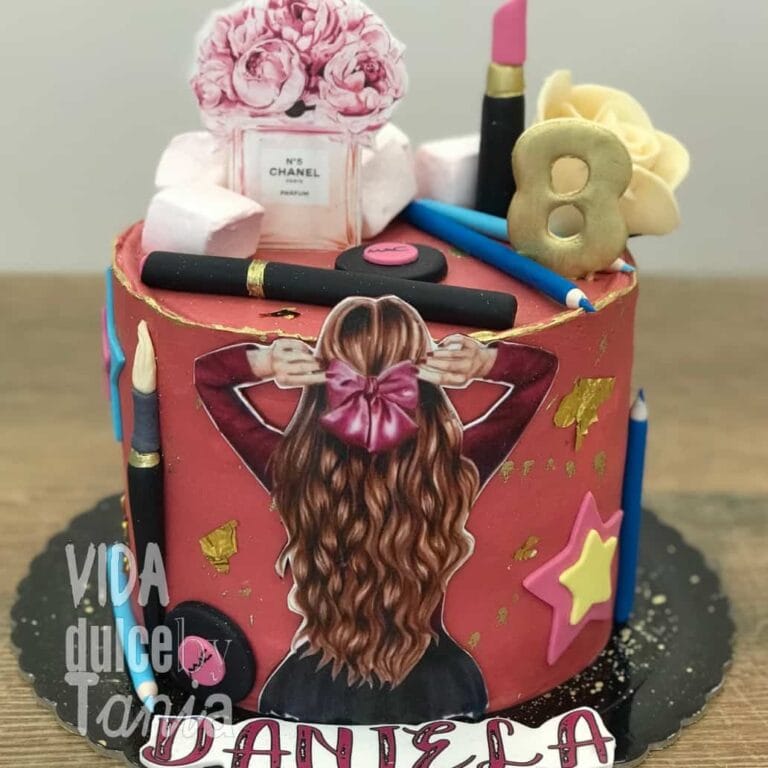 Tarta de chica make up Madrid