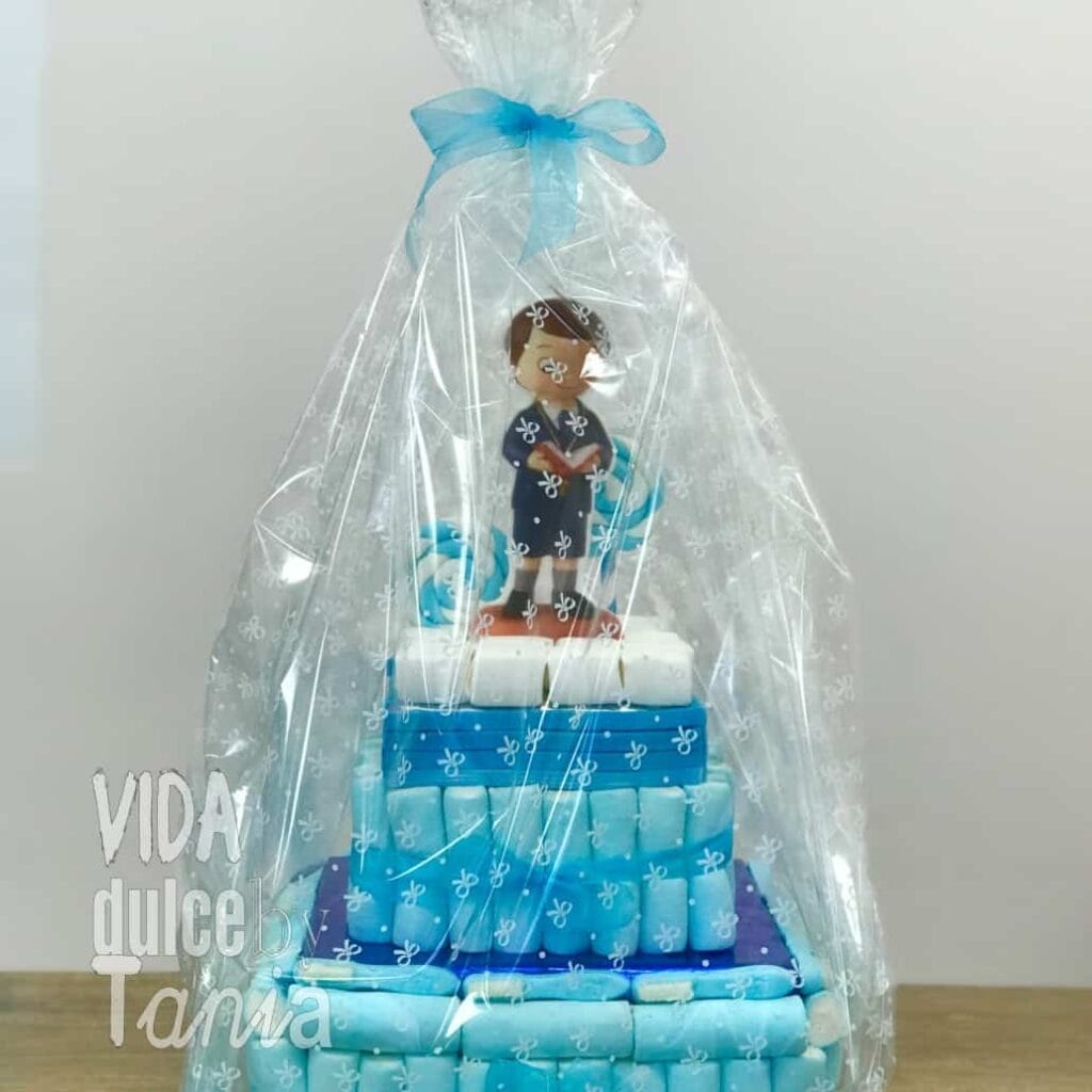 Tarta Azul de Comunión