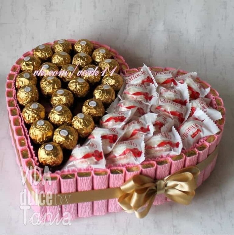 Tarta de chuches corazón Madrid