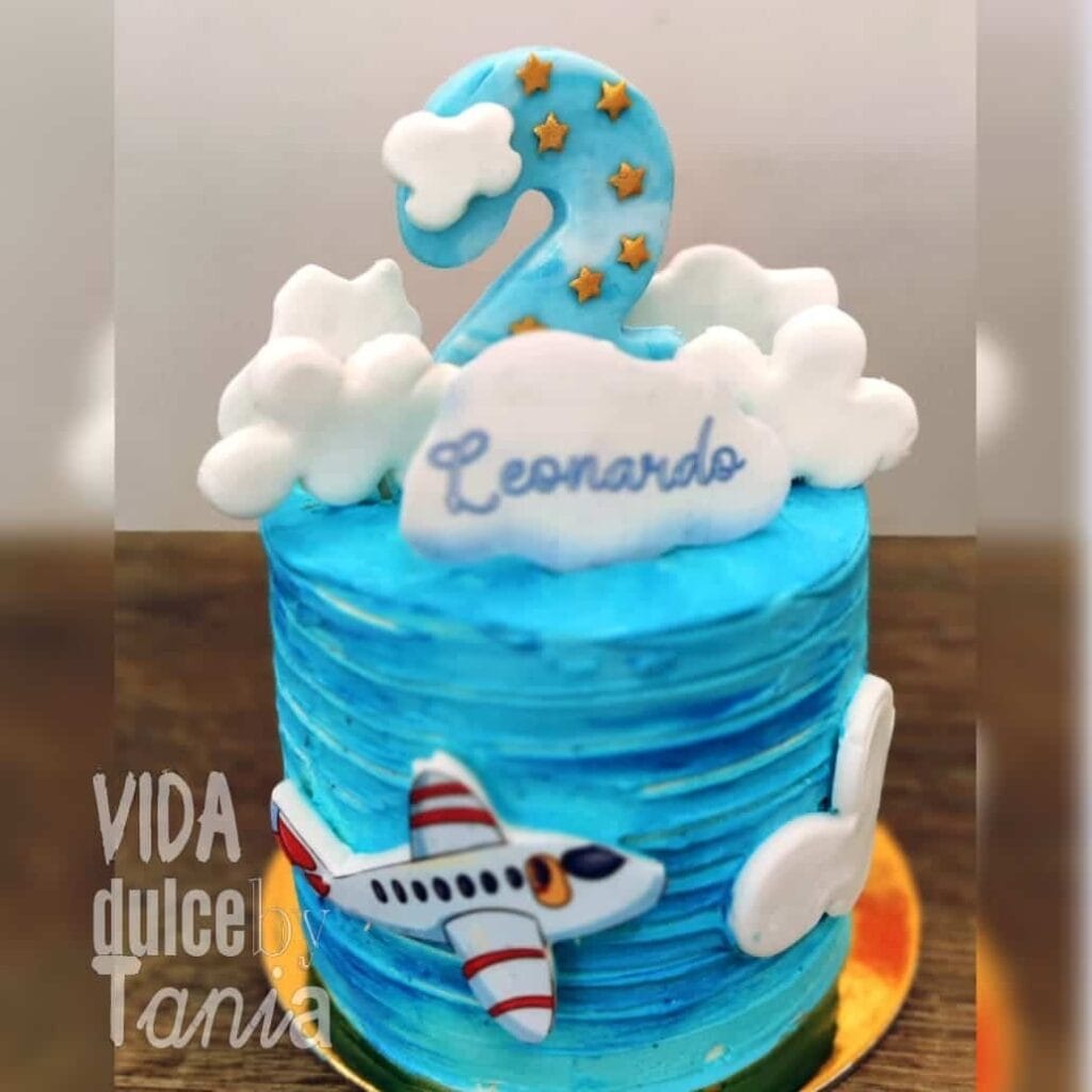 Tarta cielo azul Madrid