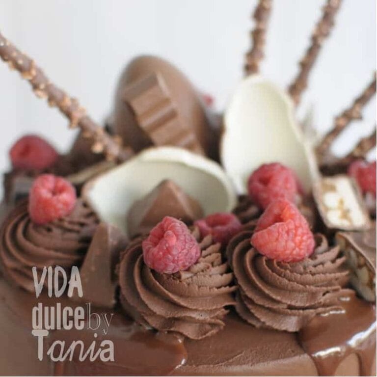 Tarta de Kinder y frutas del bosque Madrid