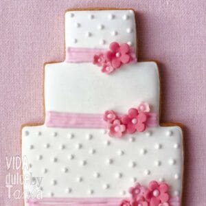 Galletas de Boda Personalizadas como un Pastel