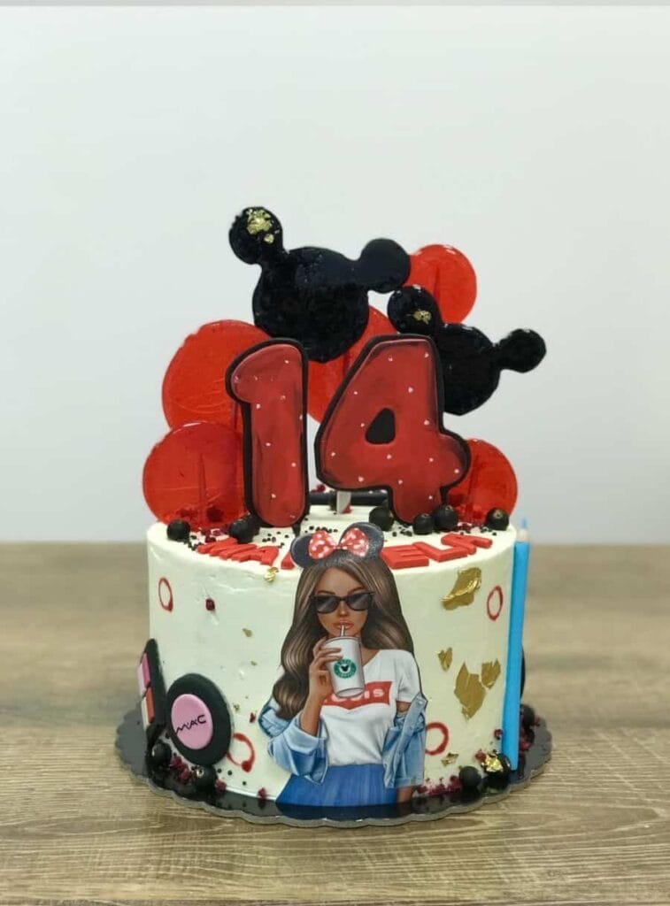 Tarta Tik Tok Chica Mini Mouse Madrid