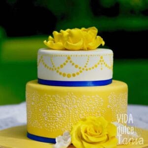 Tarta de boda amarilla Madrid