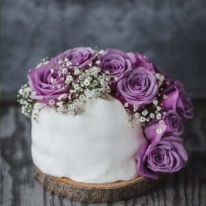 Tarta de boda flores de novia Madrid