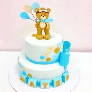 Tarta Baby shower osito