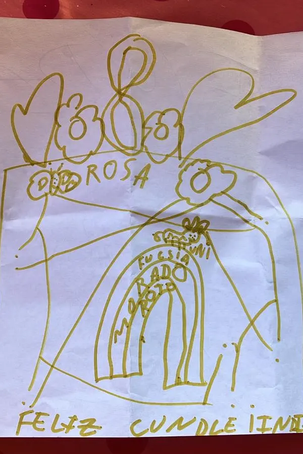 Tarta de unicornio de un boceto Madrid