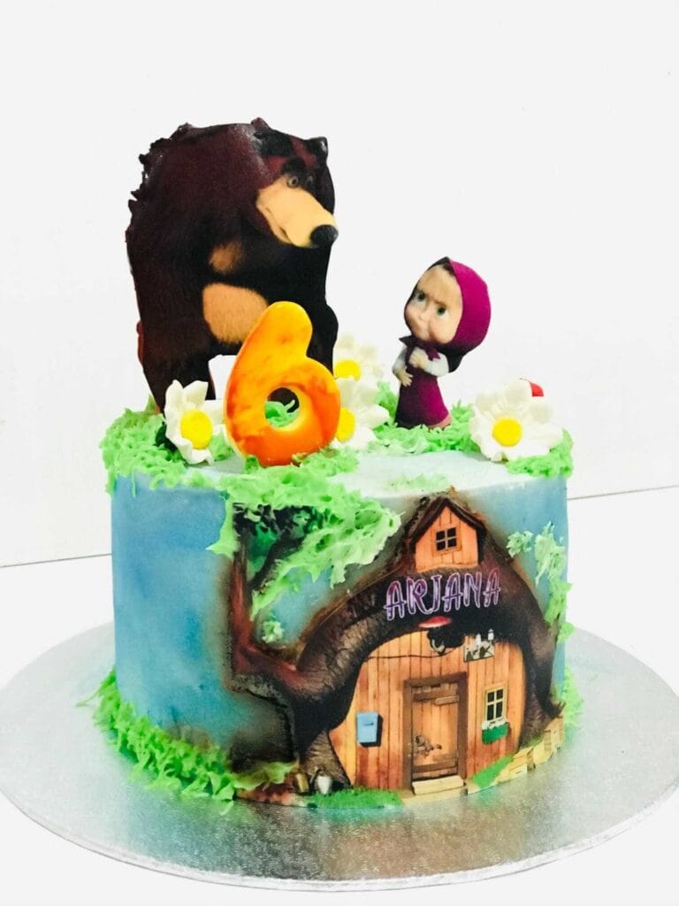 Tarta de "Masha y oso verde 2" Madrid