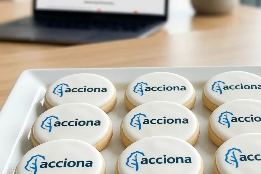 Selección de galletas personalizadas corporativas